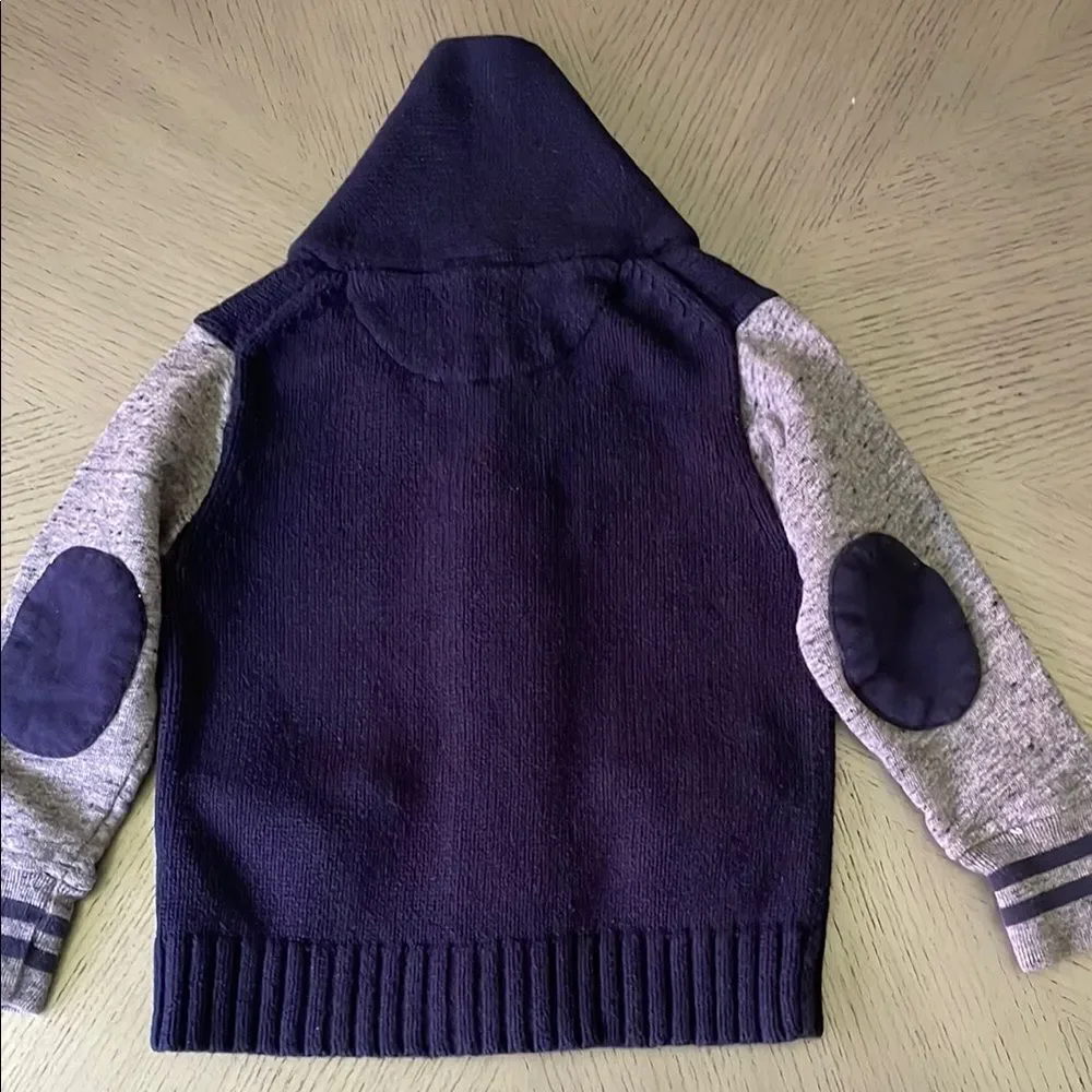 Gap Navy and Gray Button-Up Cardigan size 2